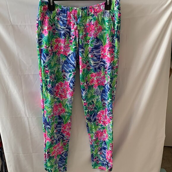 DISNEY PARKS X LILLY PULITZER Disney Dreaming Long Sweat Pant Sz MEDIUM OR LARGE - Picture 1 of 7